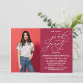 INVITATION SIMPLE DE DIPLÔME DE CALLIGRAPHIE SIMPL (Debout devant)