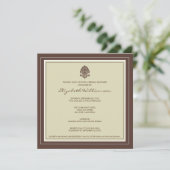 Invitation simple de Fête de la mariée de vue (Debout devant)