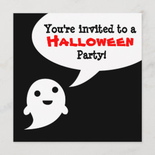 Invitation simple de Halloween de bulle de la