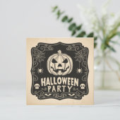 Invitation simple de la partie | de costume de (Debout devant)