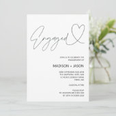 Invitation simple de la partie d'engagement noir e (Debout devant)