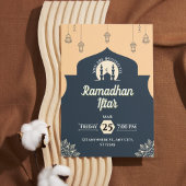 Invitation simple de ramadan pour le repas d'Iftar