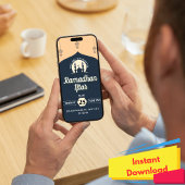 Invitation simple de ramadan pour le repas d'Iftar