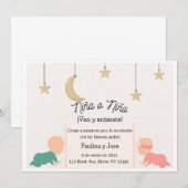 Invitation simple de révélation du sexe du bébé (e (Devant / Derrière)