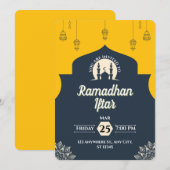 Invitation simple de rupture du jeûne de Ramadan e (Devant / Derrière)