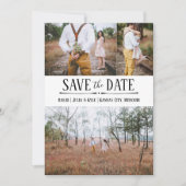 Invitation simple de sauvegarde de date avec photo (Devant)