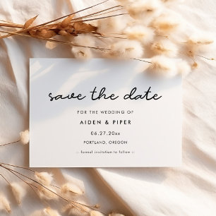 Invitation simple de sauvegarde de la date