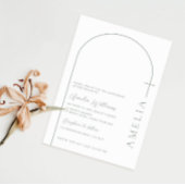 Invitation Simple demi-arche croisé à la sauce