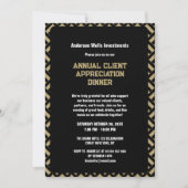 Invitation Simple dîner annuel de reconnaissance de la client (Devant)