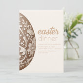 Invitation Simple Dîner de Pâques Modèle d'invitation (Debout devant)