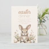 Invitation Simple Dîner de Pâques Modèle d'invitation (Debout devant)