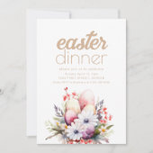 Invitation Simple Dîner de Pâques Modèle d'invitation (Devant)