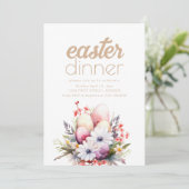 Invitation Simple Dîner de Pâques Modèle d'invitation (Debout devant)