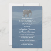 Invitation Simple dîner de répétition élégant (Devant)