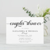 Invitation Simple douche pour couples (Debout devant)