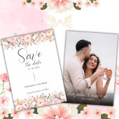 Invitation Simple Dreamy Script Photo Wedding Enregistrer la 