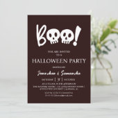 Invitation Simple Éffrayante Halloween Soirée Halloween (Debout devant)