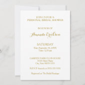 Invitation Simple Elegance Gold Corset Lingerie Fête des mari (Dos)