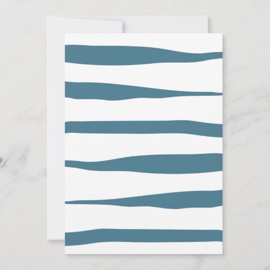 Invitation Simple Elegant Ahoy C'est un Baby shower mignon ga (Dos)