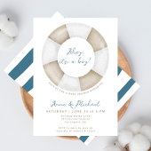 Invitation Simple Elegant Ahoy C'est un Baby shower mignon ga