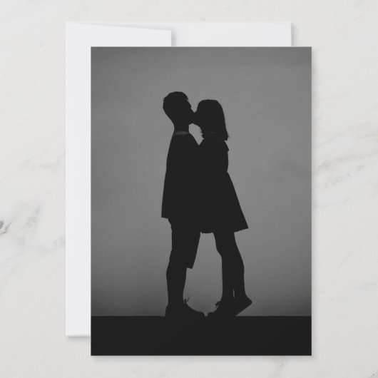 Invitation Simple Elegant Bold Script Photo Modern Wedding (Dos)