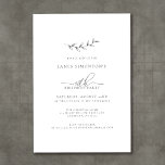 Invitation Simple élégant Botanique 40e anniversaire<br><div class="desc">Un simple bâton botanique dessiné à la main se combine à la calligraphie aérée et à la typographie traditionnelle pour créer un design de fusion qu'un homme ou une femme serait à l'aise d'utiliser. Texte gris foncé sur blanc est le choix parfait pour toute saison.</div>