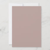 Invitation Simple Elégant Botanique Dusty Mauve Mariage ivoir (Dos)