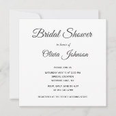 Invitation Simple Elegant Bourgogne et Fête des mariées blanc (Devant)