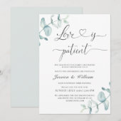 Invitation Simple Élégant Changer la Date Aquarelle  (Devant / Derrière)