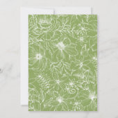 Invitation Simple Elegant Citrus Green Floral Garden Wedding (Dos)