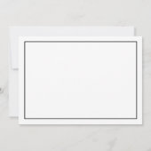 Invitation Simple Elegant Classic White Retraite Party (Dos)
