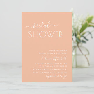 Invitation Simple Élégant Classique & Minimaliste Baby Shower