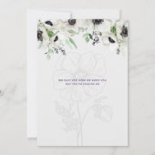 Invitation Simple, élégant, classique, moderne, écriture call (Dos)