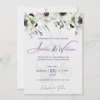 Invitation Simple, élégant, classique, moderne, écriture call
