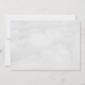 Invitation Simple Élégant Douce Cloud ma demoiselle d'honneur (Dos)