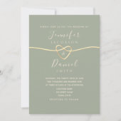 Invitation Simple Élégant Écriture Calligraphique Mariage (Devant)
