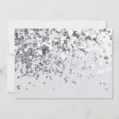 Invitation Simple Élégant Esthétique Paillettes ma demoiselle (Dos)