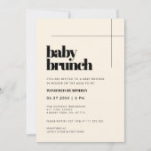 Invitation Simple, élégant et chic Baby Brunch (Devant)