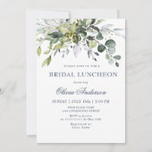 Invitation Simple Élégant Eucalyptus LUNCH DE MARIÉE (Devant)