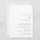 Invitation Simple Élégant Mariage écriture manuscrite (Devant)