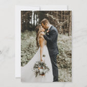 Invitation Simple Elegant Modern Photo Wedding (Dos)