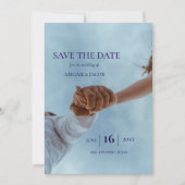 Invitation Simple Elegant Modern Photo Wedding Save the Date (Devant)