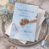 Invitation Simple Elegant Modern Photo Wedding Save the Date