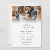 Invitation Simple Elegant Moderne 2 Mariage photo (Devant)