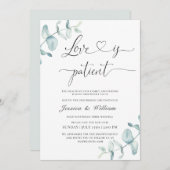 Invitation Simple élégant Modifier la date aquarelle (Devant / Derrière)