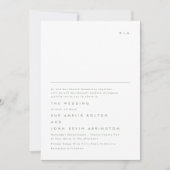Invitation Simple Élégant Monogram Moss Mariage vert (Devant)