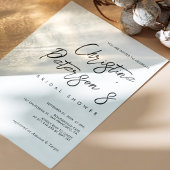 Invitation Simple Élégant Nom Script Enterrement de Vie de Je