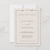 Invitation Simple Elegant Photo and Text | Save The Date (Dos)