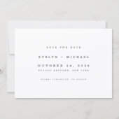 Invitation Simple Elegant Photo Collage Wedding Save The Date (Dos)