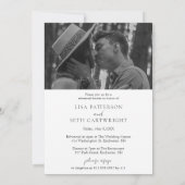 Invitation Simple Elégant Photo Moderne Dîner De Répétition (Dos)